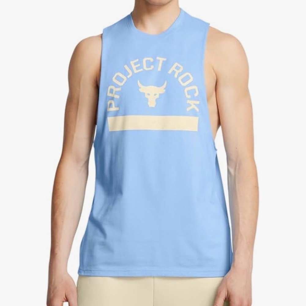 Under Armour Men's Project Rock Graphic Sleeveless Tank Top T Shirt 4XL 5XL New